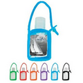 Pocket Size Hand Sanitizer Clear Gel w/ Silicone Colored Case
